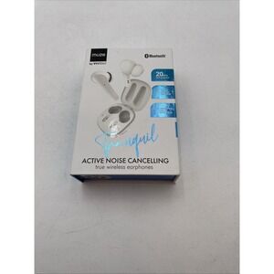 Muze by Vivitar Tranquil Active Noise Cancelling True Wireless Earbuds White NEW